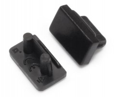 StrongLumio end parts for Slim profile black (pair)