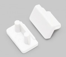 StrongLumio end caps for Slim 8 profile, white (pair)