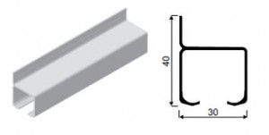 SEVROLL 50454 guide INTER B 35kg for wall 1.5m