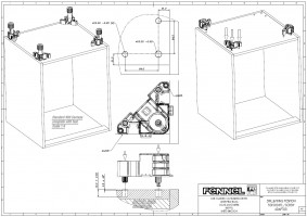 Fennel adjustable leg 140-210 mm, with pins