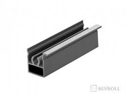 SEVROLL Pax top guide rail 3m silver