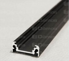 StrongLumio ALU profile for LED Surface 10 alu black 3000mm