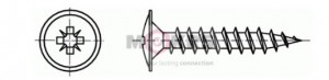 Screw PZ 3.5x17 lens head with collar zinc white PZ2