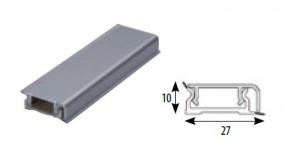 Edge Seal Strip Barier - TL6 - Aluminium Sealing Strip,  4000/27/10 mm