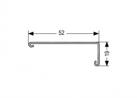 REHAU cover bar with overlap aluminum (plastic)