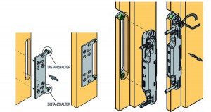 KK-Hinge clip K5080 cladding door frame + screw