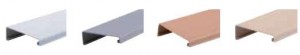 REHAU end rail cover with overlap gray