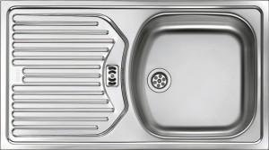 FRANKE Sink ETN 614 NOVA  6/4 stainl steel, with draining board on the left