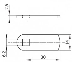 LEHMANN latch (riegel) 477 (443714770)