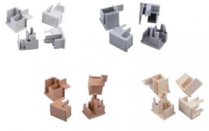 REHAU end caps Frame dark gray (aluminum)