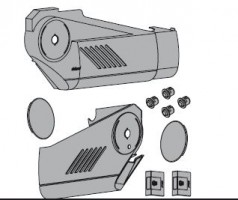 BLUM 21S8000 caps to HS for Servodrive grey