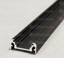 StrongLumio ALU profile for LED Surface 10 alu black 1000mm