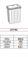 GOLLINUCCI spare waste bin Sistema 900, 6,5 l