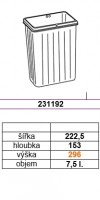 GOLLINUCCI Spare basket for Sistema 900 and Linea 580 7.5 l