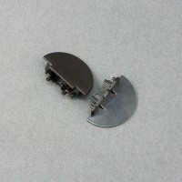 StrongLumio end parts for the Groove 10 bar round black (pair)