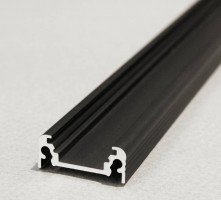StrongLumio ALU profile for LED Surface 10 alu black 2000mm