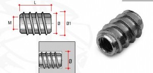 Screw nut without collar BU15 M8x15 steel zinc yellow