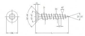 Screw 6x100/60 TX, white zinc, partial thread