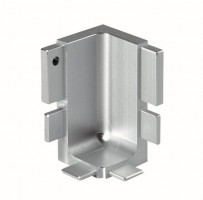 TULIP Gola inner corner of door J profile stainless steel imitation