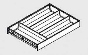 BLUM ZC7S450BS3 Ambia Line cutlery insert 300/450 grey