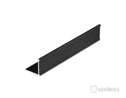 SEVROLL 03464 angle K2 3m black brushed
