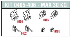 SISCO 0405-406 fittings set for interior doors
