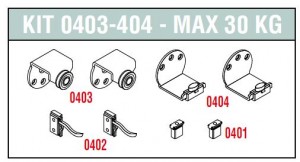 SISCO 0403-404 fittings kit for exterior doors