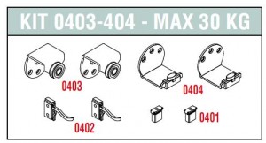 SISCO 0403-404 set of fittings for external doors