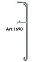 TERNO cover strip anodized silver brushed 1690/AS 3m