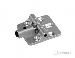 SEVROLL 134-126 center hinge spring silver