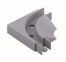 REHAU corner guide rail for screw dark gray (aluminium)
