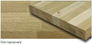 Finger-jointed Oak A/B 4000/610/40 connected (packaging)