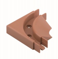 REHAU corner guide rail for screw brown (cherry)