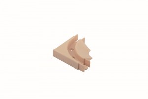 REHAU corner guide rail for screw beige (maple)