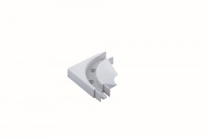 REHAU corner guide rail for screw grey