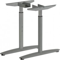 MILADESIGN Desk base with regulation central Linear LN3102R silver