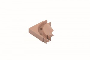 REHAU corner guide bar for screw light brown (beech)