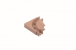 REHAU corner guide rail for screw light brown (beech)