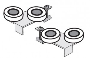 SEVROLL 10156 upper trolley Simple (for laminate 18mm) frame L+P