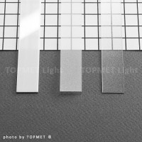 StrongLumio cover strip for Flat profile plug-in transparent 2000mm