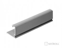 SEVROLL 01598 Slim Line II frame profile 18mm 2,7m silver