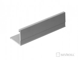 SEVROLL 02550 Secret Line II frame profile 18mm 2,7m silver