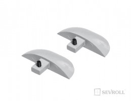 SEVROLL 20208 end cap for Hide N bar, silver