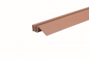 REHAU guide rail for screw brown (cherry)