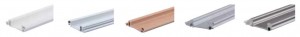 REHAU central mounting rail C3 - uni black