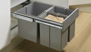 HETTICH 9132346 Waste bin Bin.it Trio 400 mm