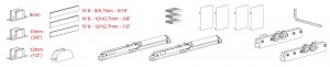 TERNO Solo Vetro fittings set 2700/2/2061/A (K.0272.5) 80 kg