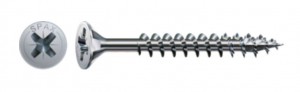 SPAX screw 5x80 countersunk head PZ,W,4C MH