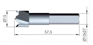 IF-vrták 15 mm pro Flipper policovou podpěru