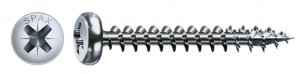 SPAX screw 4x20 half-round head PZ, W, 4C